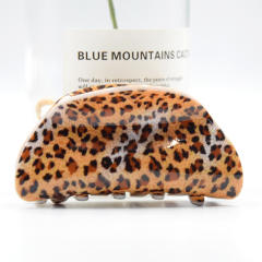 8.3cm Large Leopard Hair Clip Simple Acrylic hair claw clips