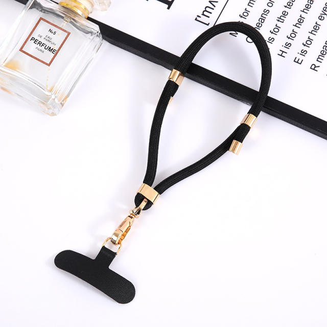 New mobile phone lanyard adjustable length nylon rope pendant short wrist rope clip multi-functional anti-loss rope