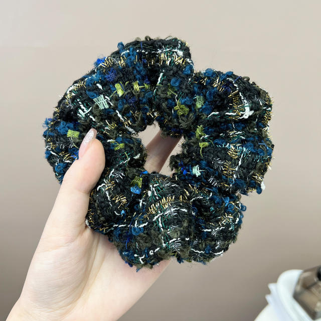 High-grade Korean Style Autumn Winter Tweed Sponge headband bow hair claw clips collection