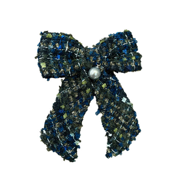 High-grade Korean Style Autumn Winter Tweed Sponge headband bow hair claw clips collection