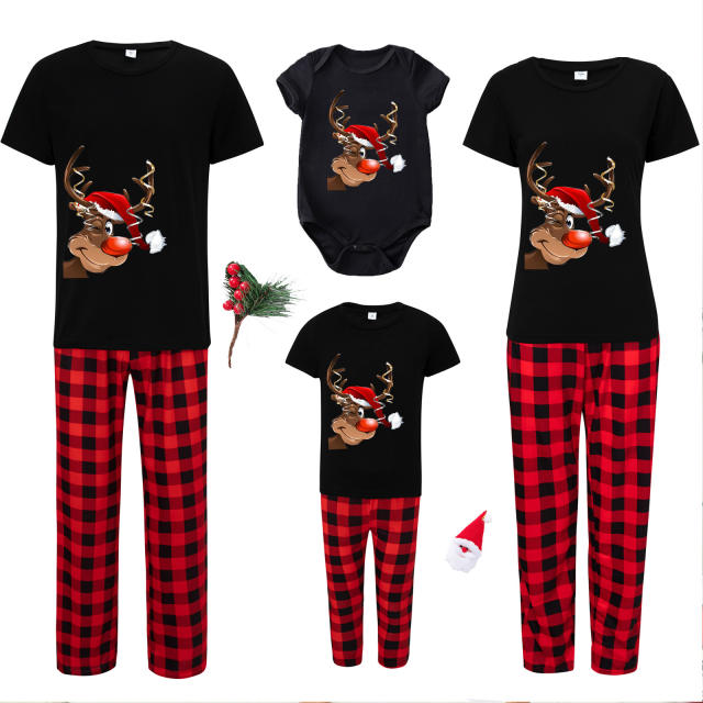Short sleeve christmas pajamas