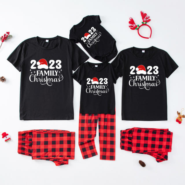Short sleeve christmas pajamas