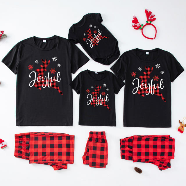 Short sleeve christmas pajamas