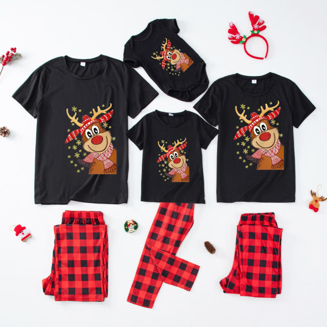 Short sleeve christmas pajamas