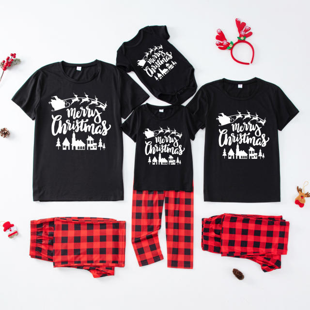 Short sleeve christmas pajamas