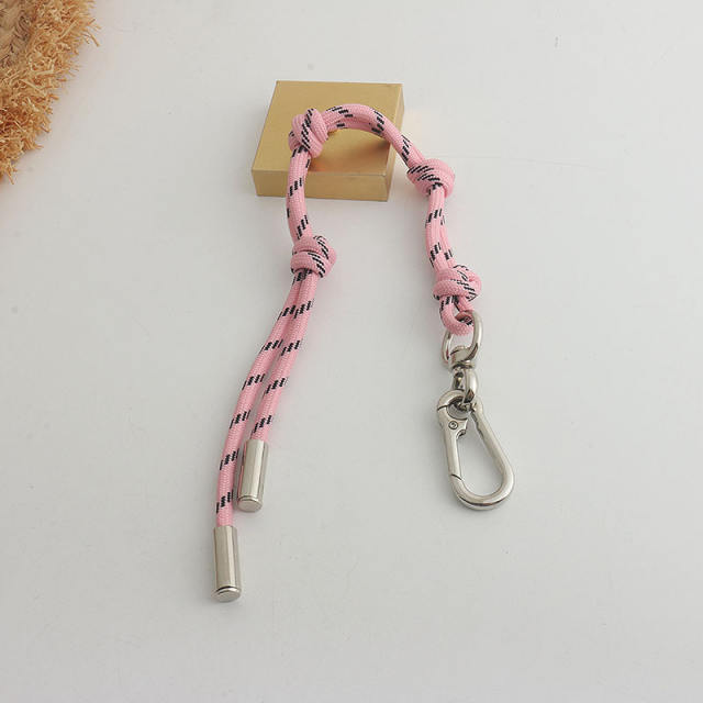 Color Rope Bag Charm Fashionable All-match Adjustable Woven Hand Rope Hanging Ornaments