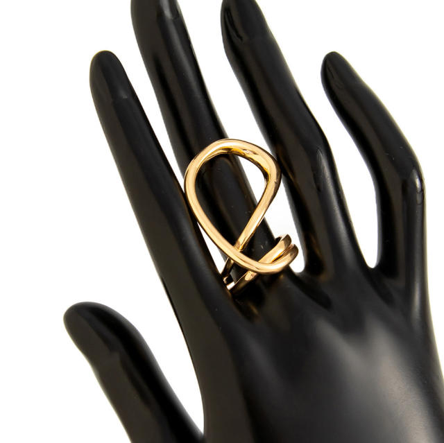 Exaggerated heavy metal smooth wide chunky bangle