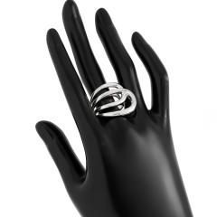 Liquid metal smooth Chunky bangle bracelet geometric wind texture bangle