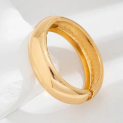 Chunky metal bangle bracelet set