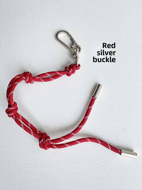 Color Rope Bag Charm Fashionable All-match Adjustable Woven Hand Rope Hanging Ornaments