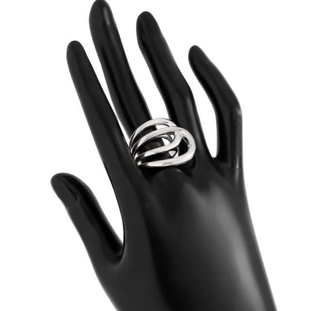 Exaggerated heavy metal smooth wide chunky bangle