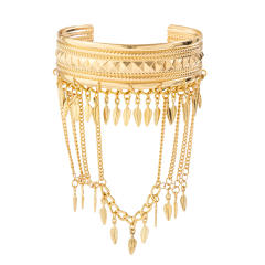 Boho Jewelry beach Metal Coin Tassel Arm Chain arm bangle