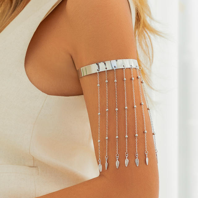 Boho beach series chain tassel alloy arm bangle
