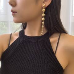 03 Golden Stud Earrings 2190