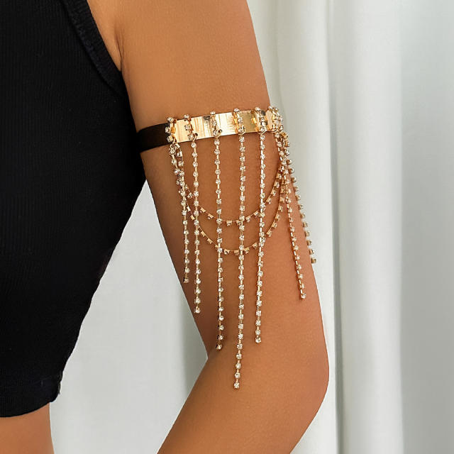Boho beach series chain tassel alloy arm bangle