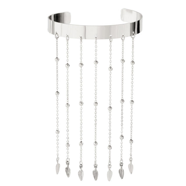 Boho beach series chain tassel alloy arm bangle