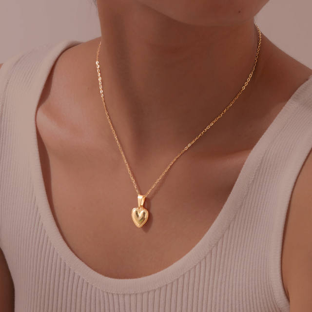 Dainty gold color stainless steel elephant rose flower pendant necklace collection
