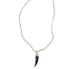 18KG evil eye charm tennis chain bow charm copper necklace set