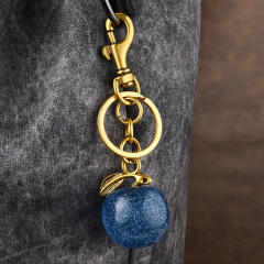 Cute new apple key chain bag pendant women's bag jewelry christmas apple