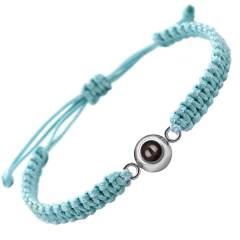 Hot ale stainless steel woven bracelet 100 kinds of I love your language picture photo bracelet
