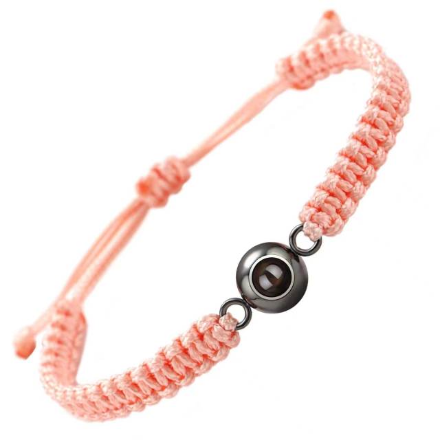 Hot ale stainless steel woven bracelet 100 kinds of I love your language picture photo bracelet