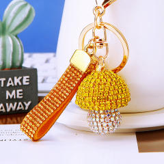 Diamond Small Mushroom Keychain