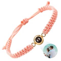 Hot ale stainless steel woven bracelet 100 kinds of I love your language picture photo bracelet