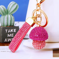 Diamond Small Mushroom Keychain