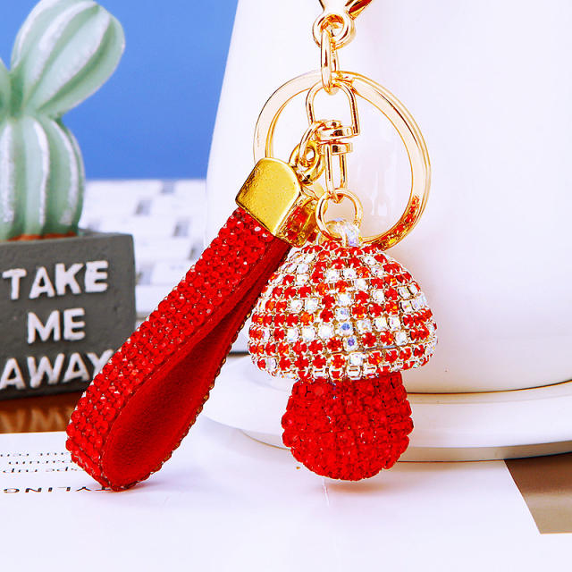 Diamond Small Mushroom Keychain