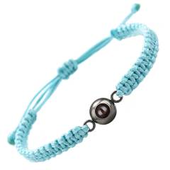 Hot ale stainless steel woven bracelet 100 kinds of I love your language picture photo bracelet