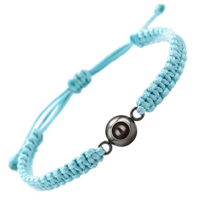 Hot ale stainless steel woven bracelet 100 kinds of I love your language picture photo bracelet