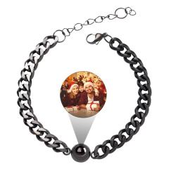 Hot sale picture bracelet photo inside bracelet Titanium Steel Bracelet Valentine's Day Birthday Gift