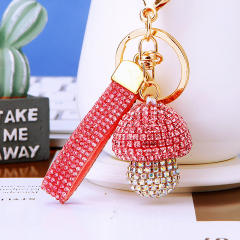 Diamond Small Mushroom Keychain