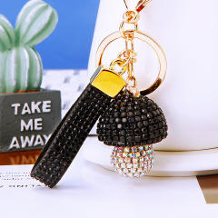 Diamond Small Mushroom Keychain