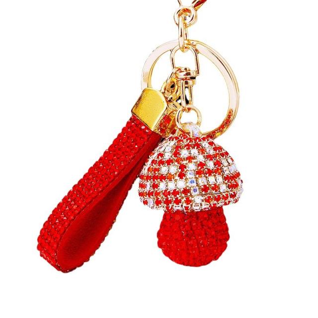 Diamond Small Mushroom Keychain