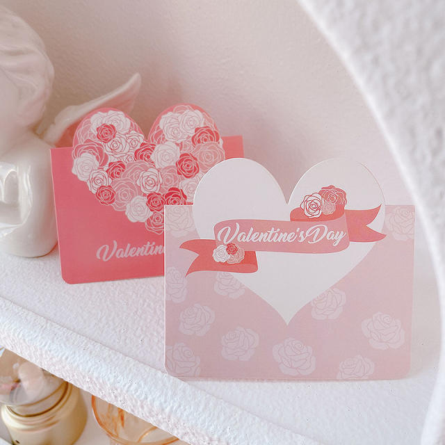 Love greeting card 520 card I Love You Flowers Festival Valentine's Day greeting card