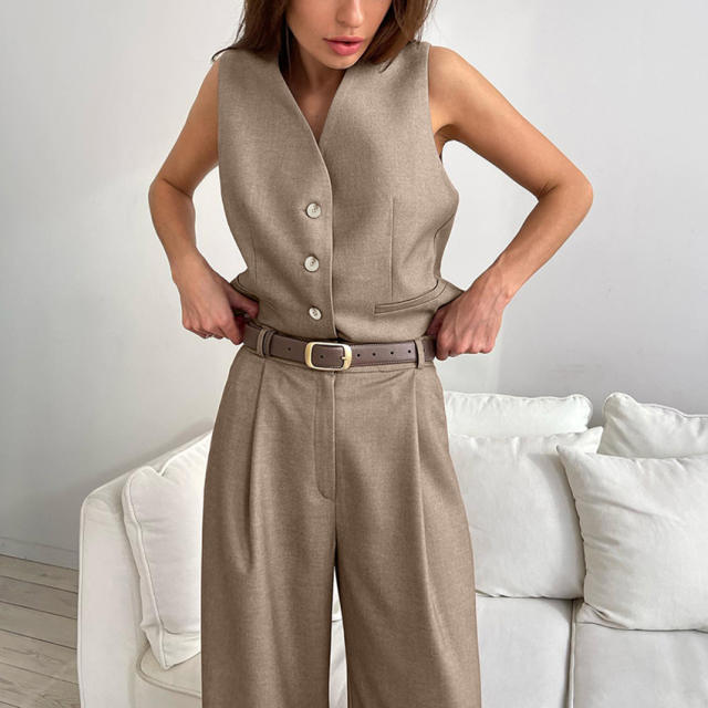 Summer New Vest Suit Pants suit 2024 Fashion