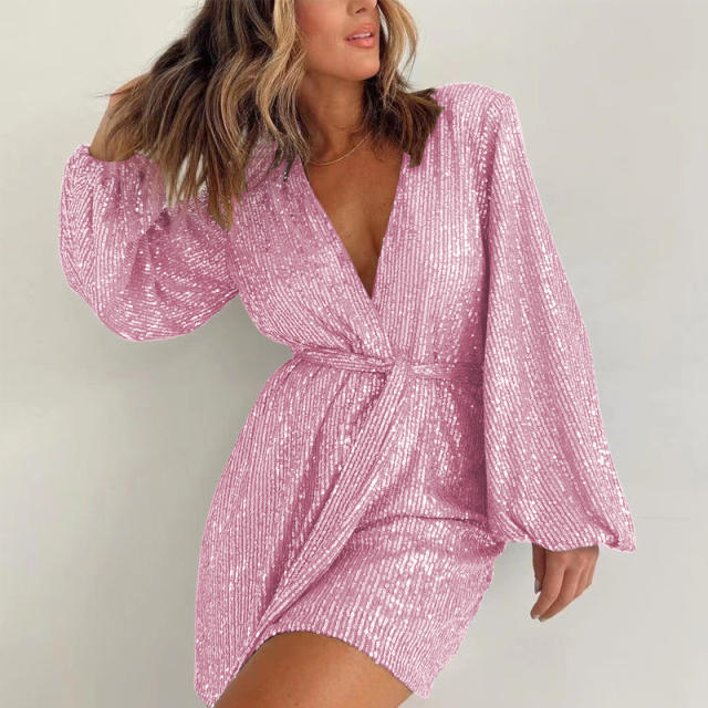 Festival party fashion sequined long sleeve rompers jumpsuit