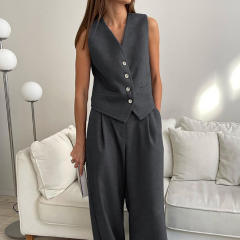 Summer New Vest Suit Pants suit 2024 Fashion