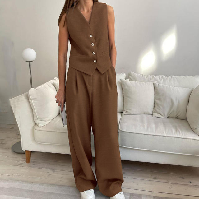 Summer New Vest Suit Pants suit 2024 Fashion