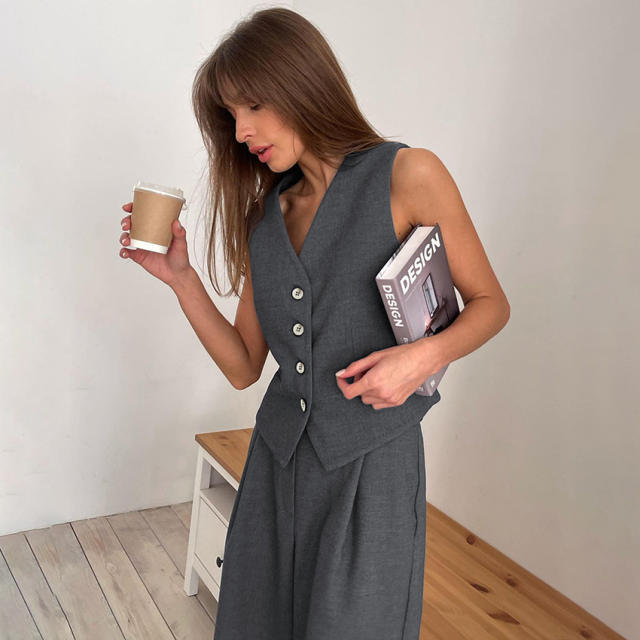 Summer New Vest Suit Pants suit 2024 Fashion