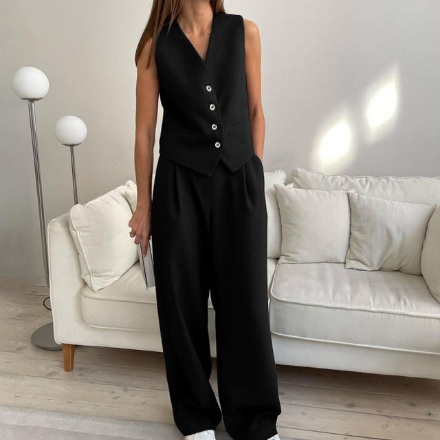 Summer New Vest Suit Pants suit 2024 Fashion