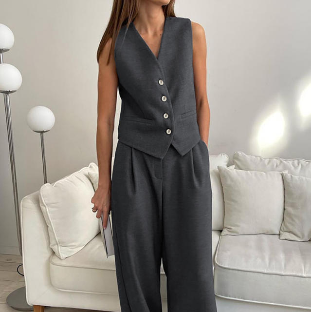 Summer New Vest Suit Pants suit 2024 Fashion