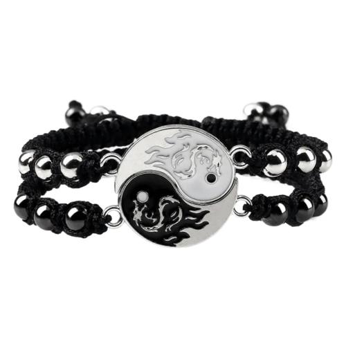 Hot Sale New Magnet Tai Chi Dragon Totem Bracelet Couple bracelet