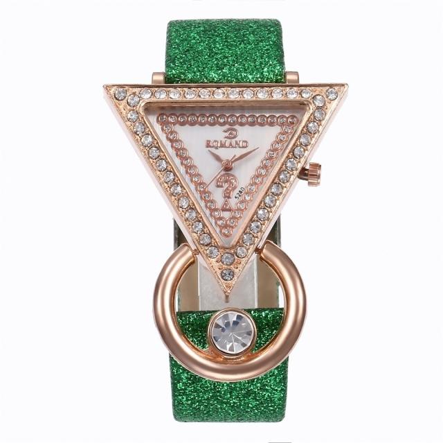 Women's Quartz Watch Casual Simple colorful crystal Peacock Jewelry Set