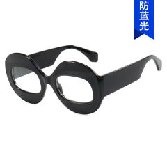 Unique oval shape personality anti blue light reading glasses