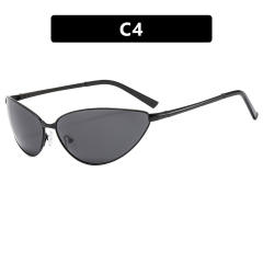 Polarized Metal Cat's Eye Sunglasses