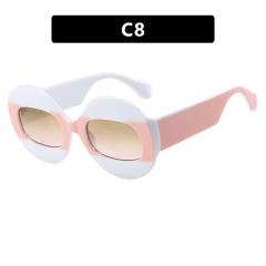 Unique oval shape personality anti blue light reading glasses