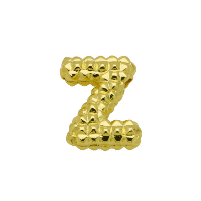 new double-sided pineapple shape 26 English letter initial letter pendant necklace