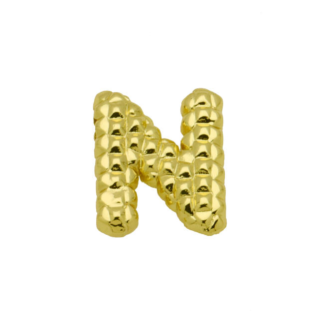 new double-sided pineapple shape 26 English letter initial letter pendant necklace